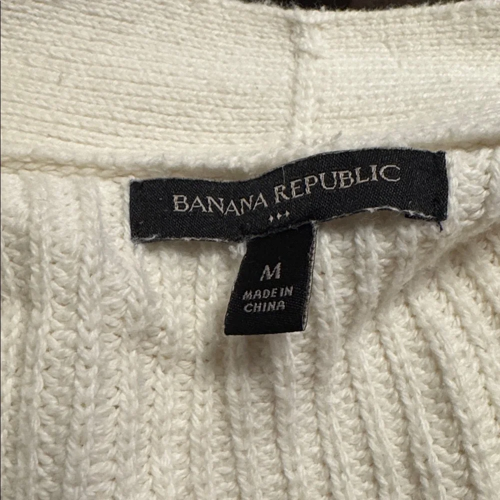 Banana Republic Off-White Knit Button Front Cardigan - Picture 5 of 6